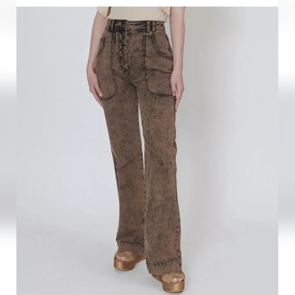 ULLA JOHNSON Women’s Milo High-Waist Flare Jeans Size 10 $425